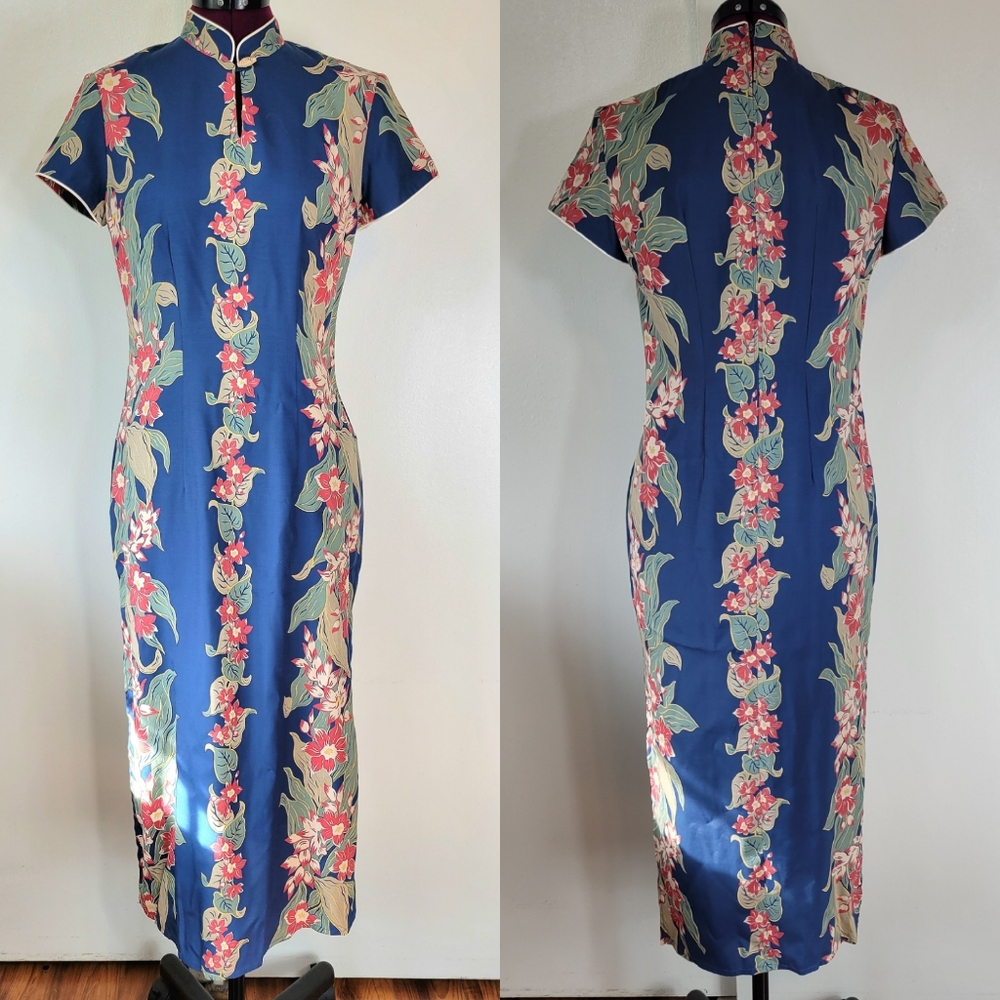 Tiki/Polynesian flower dress - Picture 5 of 17